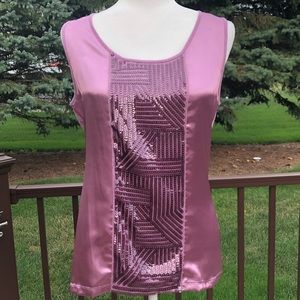 Light Purple Sequined Tanktop